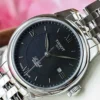 TissotLeLocleT006.207.11.058.00T0062071105800_6 Tissot Le Locle Automatic Lady Black Dial Silver Steel Strap Watch For Women - T006.207.11.058.00