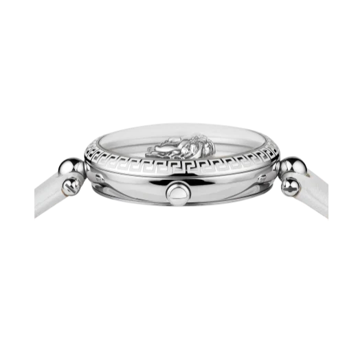 VCO010017_2 Versace Palazzo Empire White Dial White Leather Strap Watch for Women - VCO010017