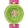 VCO150017 Versace Palazzo Empire Green Dial Pink Leather Strap Watch for Women - VCO150017