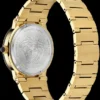 Versace Greca Moonphase Quartz Black Dial Gold Steel Strap Watch for Men - VE7G00323