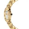 VEBN00818__CHAMP__2 Versace V-Flare Quartz Silver Dial Gold Steel Strap Watch for Women - VEBN00818