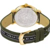 VEBQ01519_2 Versace V-Circle Quartz Green Dial Green Leather Strap Watch for Men - VEBQ01519