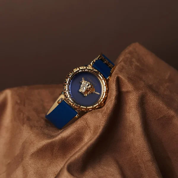 VEDV00219-5_b95bb16b-b37d-4263-aa35-2d00572d3ad8 Versace Palazzo Empire Greca Quartz Blue Dial Blue Leather Strap Watch for Women - VEDV00219