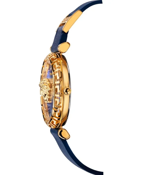 VEDV00219_1_3bead4e2-25c6-480b-8760-4fbe76f5fde3 Versace Palazzo Empire Greca Quartz Blue Dial Blue Leather Strap Watch for Women - VEDV00219