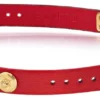 Versace Medusa Lock Icon Gold Dial Red Leather Strap Watch for Women - VEDW00119