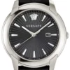 VELQ00119 Versace V Urban Black Dial Black Leather Strap Watch for Men - VELQ00119