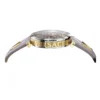 Versace V-Twist Quartz Purple Dial Purple Leather Strap Watch for Women - VELS00219