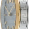 Versace V-Twist Blue Dial Blue Leather Strap Watch for Women - VELS00319