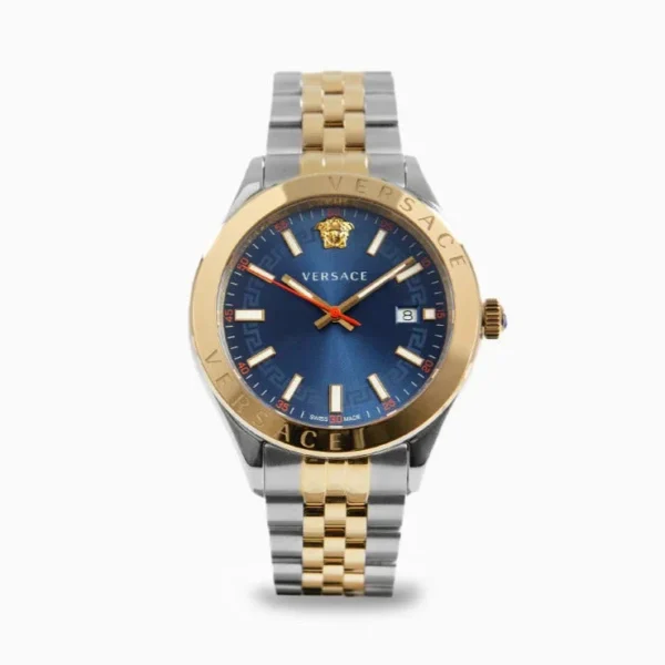 VER-VEVK00520-01_db08526d-3e27-43d7-8488-193708c68595 Versace Hellenyium Quartz Blue Dial Two Tone Steel Strap Watch For Men - VEVK00520