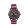Versace Icon Active Chronograph Black Dial Purple Rubber Strap Watch For Men - VEZ701423