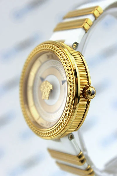 VLC040014__2_4d5a7e9c-d710-4386-8c42-1bfe9314a504 Versace V Metal Icon Gold Dial White & Gold Strap Watch for Women - VLC040014