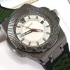 Versace Chain Reaction Quartz White Dial Green Rubber Strap Watch for Men - VEDY00419