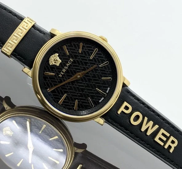 Versace-NO-RESERVE-PRICE-Black-Manifesto-Power-Swiss-Made-VBP040017-Women-NEW_1569135706_4349 Versace V Circulus Quartz Black Dial Black Leather Strap Watch for Women - VBP12017