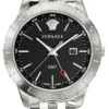 Versace Univers Analog Black Dial Silver Steel Strap Watch for Men - VEBK00418