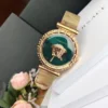 Versace-VEDV00819-3_25f37421-deaa-4076-a23e-ee85f5c1fd10 Versace Palazzo Empire Greca Green Dial Gold Mesh Bracelet Watch for Women - VEDV00819