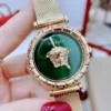 Versace-VEDV00819-5_1c2739b7-1e21-45fb-ad1d-1e775025f6e2 Versace Palazzo Empire Greca Green Dial Gold Mesh Bracelet Watch for Women - VEDV00819