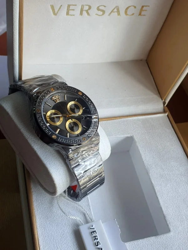 WhatsAppImage2023-04-07at3.53.41PM Versace Greca Icon Chronograph Black Dial Black Steel Strap Watch For Men - VEZ900521