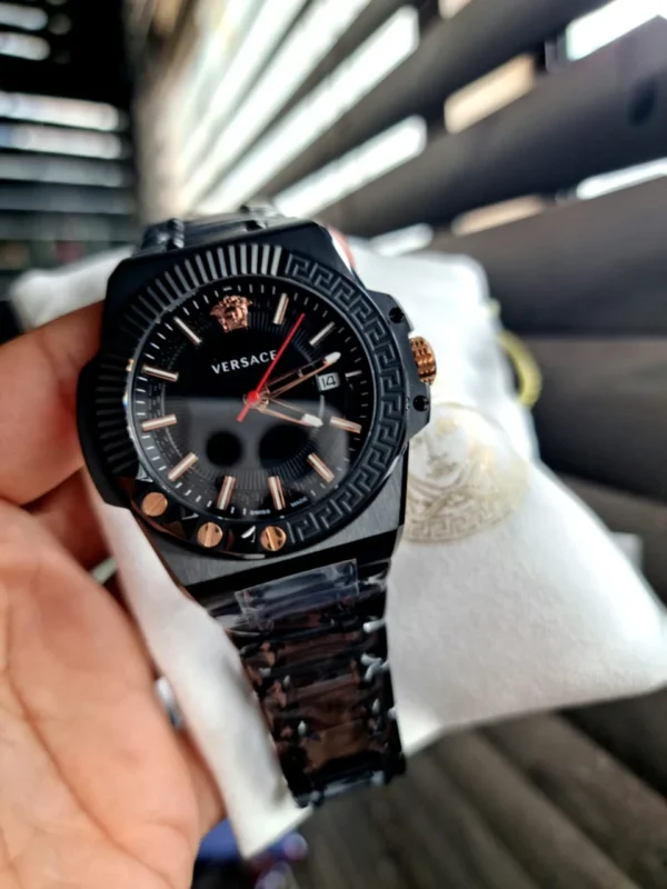 WhatsAppImage2023-06-15at4.18.21PM Versace Chain Reaction Quartz Black Dial Black Steel Strap Watch for Men - VEDY00719