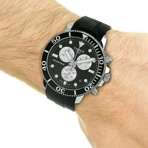 a34944bb-1926-40ba-a47e-064b6be4e5da Tissot Seastar 1000 Chronograph Black Dial Black Rubber Strap Watch For Men - T120.417.17.051.00