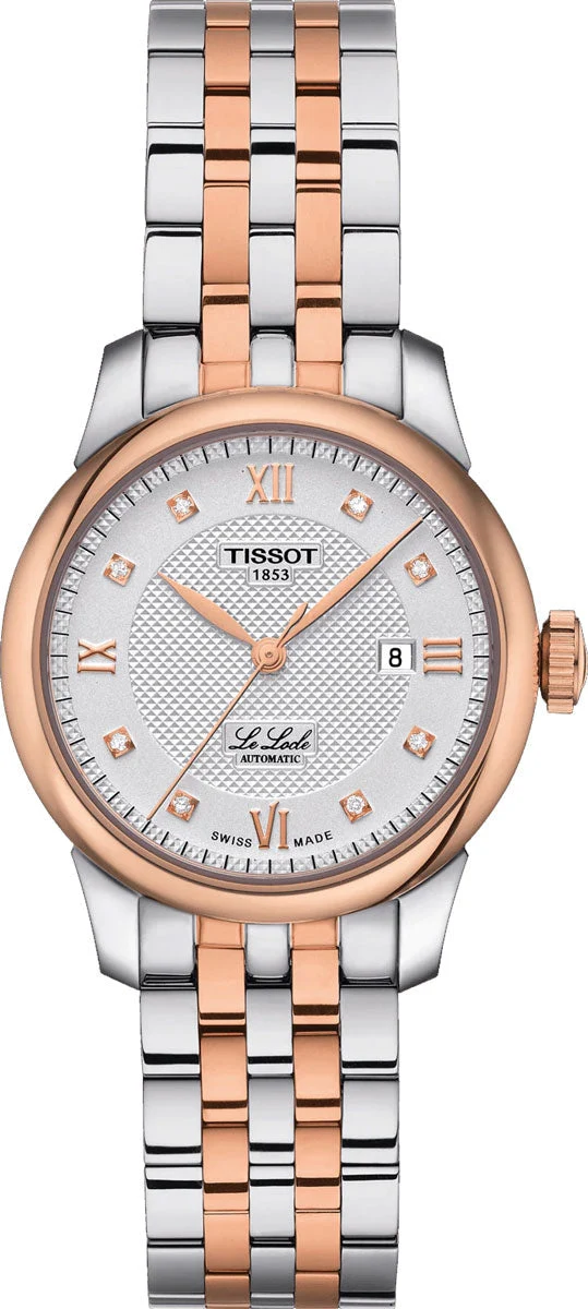 aa Tissot T Classic Le Locle Automatic Lady Silver Dial Two Tone Steel Strap Watch For Women - T006.207.22.036.00