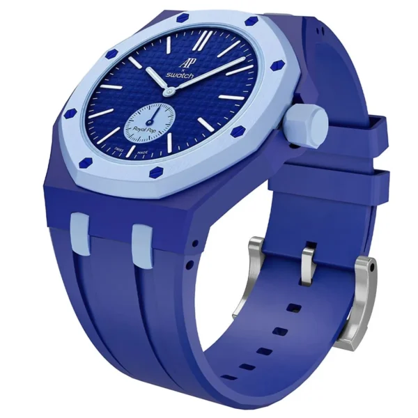 Audemars Piguet x Swatch Royal Pop OTG ROZ SSX03J100N Unisex Teal and Pink Watch