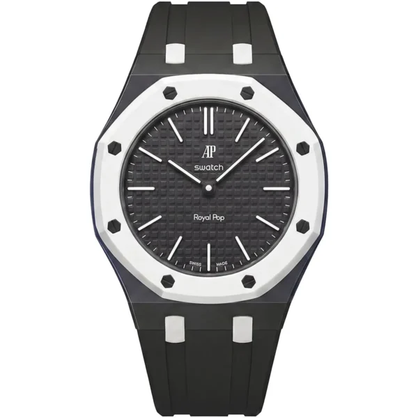 Audemars Piguet x Swatch Royal Pop OCHO NEGRO SSX03W101N Unisex Black Dial Watch