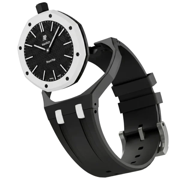 Audemars Piguet x Swatch Royal Pop OCHO NEGRO SSX03W101N Unisex Black Dial Watch