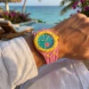 Audemars Piguet x Swatch Royal Pop OTG ROZ SSX03J100N Unisex Teal and Pink Watch