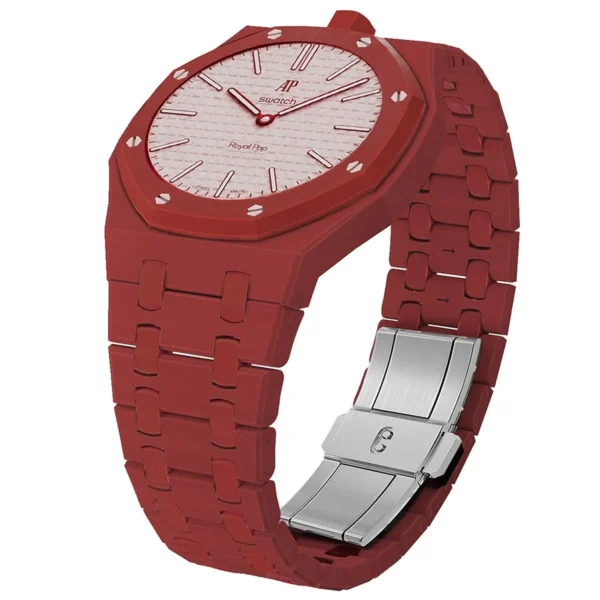 Audemars Piguet x Swatch Royal Pop OTTO ROSSO SSX03R100N Unisex Red Ceramic Watch