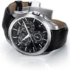 Tissot T Classic Couturier Chronograph Black Dial Black Leather Strap Watch For Men - T035.617.16.051.00
