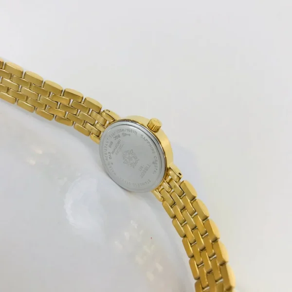 Tissot T-Lady Lovely Mother of Pearl Dial Gold Steel Strap Watch For Women - T058.009.63.116.00