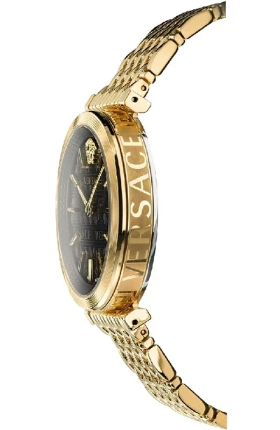 com_media_7fa3087d-80c4-4b4b-9b7d-586c0efab34f Versace V-Twist Black Dial Gold Mesh Bracelet Watch for Women - VELS00819