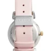 Versace V-Motif Silver Dial Pink Leather Strap Watch for Women - VERE00118