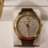 Versace V-Urban Quartz Grey Dial Brown Leather Strap Watch for Men - VELQ00219