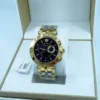 dj Versace V-Race Quartz Black Dial Gold Steel Strap Watch For Men - VEBV00519