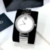 dong-ho-movado-2 Movado Edge Silver Dial Silver Steel Strap Watch for Women - 3680012