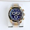 Versace V-Ray Chronograph Quartz Blue Dial Two Tone Steel Strap Watch For Men - VE2I01021