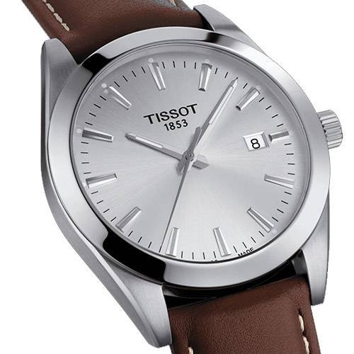 eb5e002d266ef39b6ccbb205edf250fb-500x500 Tissot Gentleman Powermatic 80 Silicium Silver Dial Brown Leather Strap Watch For Men - T127.407.16.031.00