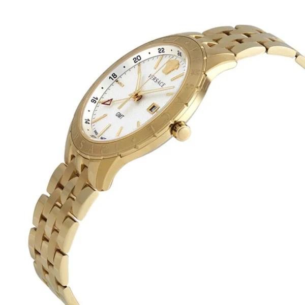 hugo-boss-navigator-1513674-9836115-1 Versace Univers Quartz White Dial Gold Steel Strap Watch for Men - VEBK00518