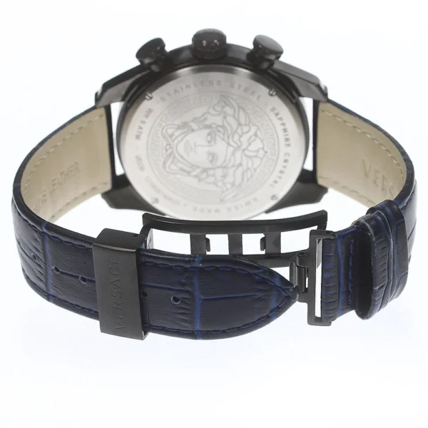 i-img1000x1000-1695814003edufvn563256_e57b5b83-2c4e-416e-9418-94c70419b74d Versace V-Ray Chronograph Quartz Blue Dial Black Leather Strap Watch For Men - VEDB00418