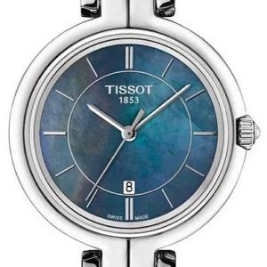 image_15913_19_v1 Tissot T Lady Flamingo Mother of Pearl Blue Dial Silver Steel Strap Watch For Women - T094.210.11.121.00