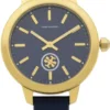 Tory Burch Collins Quartz Blue Dial Blue Leather Strap Watch for Women - TBW1203