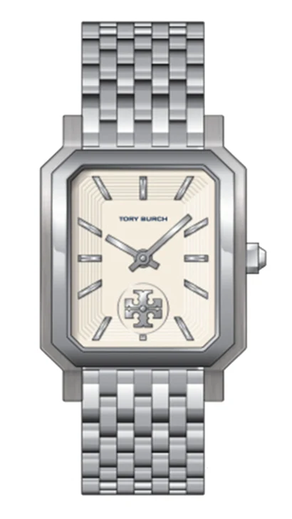 imgi_125_45264163_0 Tory Burch Robinson White Dial Silver Steel Strap Watch for Women - TBW1510