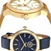 Tory Burch Collins Quartz White Dial Brown Leather Strap Watch for Women - TBW1202