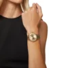 Versace Virtus Quartz Gold Dial Gold Steel Strap Watch for Women - VEHU00720