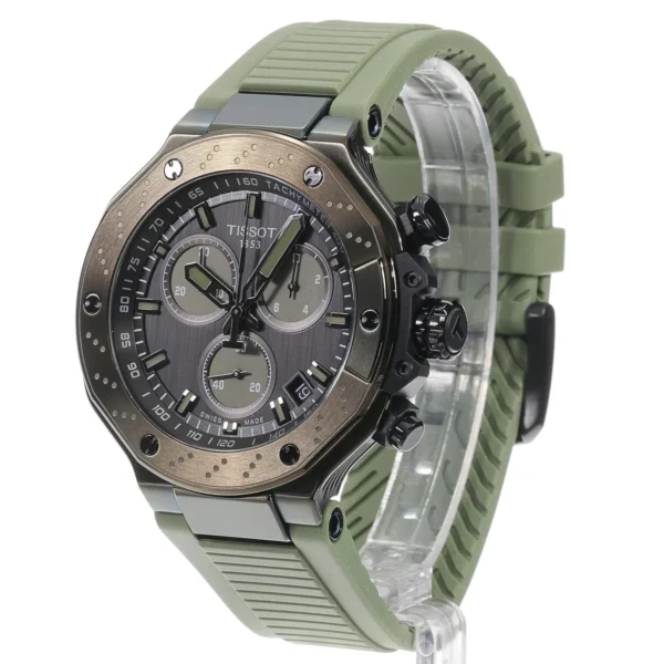 imgi_137_tissot-t1414173706102-zegarek-t-race-z-chronograf-246967-8 Tissot T Race Chronograph Black Dial Green Rubber Strap Watch for Men - T141.417.37.061.02