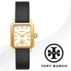 imgi_144_B Tory Burch Robinson White Dial Black Leather Strap Watch for Women - TBW1504
