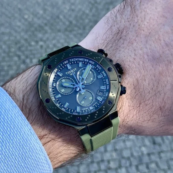 imgi_153_maxresdefault Tissot T Race Chronograph Black Dial Green Rubber Strap Watch for Men - T141.417.37.061.02
