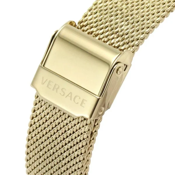 m7630030565212_silver_xl_4 Versace Meander Greca White Dial Gold Mesh Bracelet Watch for Women - VELW00820