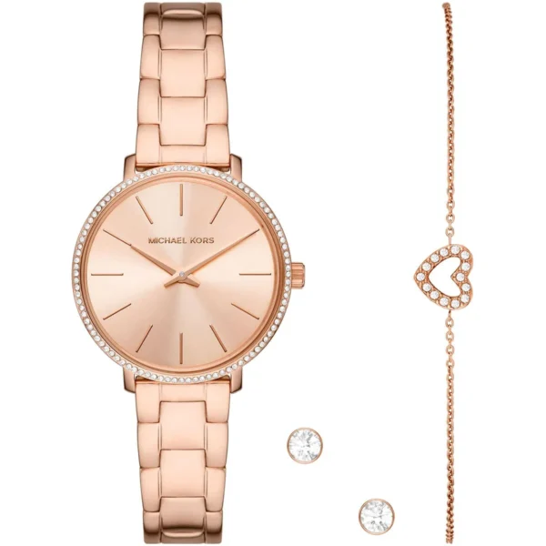 mk1040-michael-kors-watch-women-bracelet-gift-set-crystals-rose-gold-dial-metal-stainless-steel-strap-quartz-battery-analog-three-hand-pyper Michael Kors Watch For Women MK1040